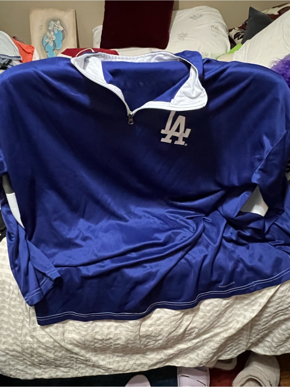 Los Angeles Dodgers Royal Blue Pullover with LA Logo
